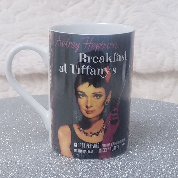 Vintage Breakfast At Tiffany's Iconic Movie Mug Audrey Hepburn Konitz Germany - Picture 1 of 9